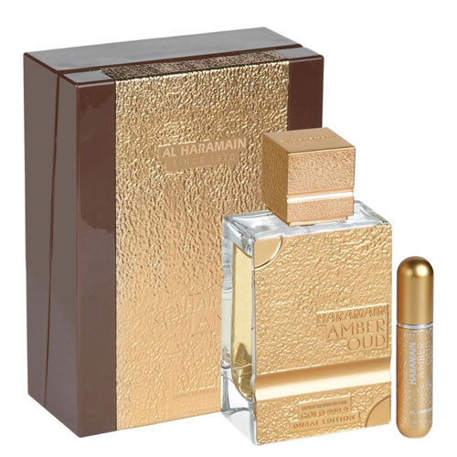 AL HARAMAIN AMBER OUD GOLD 999.9 EDITION  2.5 OZ EXTRAIT DE PERFUM + REFILLABLE ATOMISER