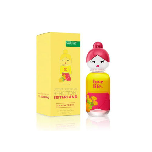 BENETON SISTERLAND YELLOW PEONY WOMEN 2.7 OZ. EDT SP