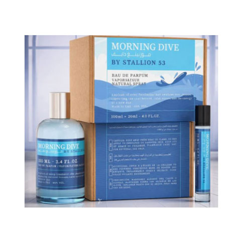 SET EMPER  MORNING LIVE BY STALLION 53 UNISEX 3.4 OZ EDP SP /0.68 OZ EDP SP