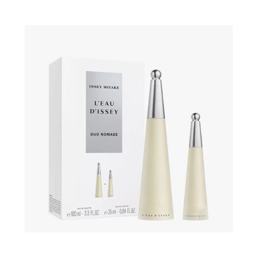 SET ISSEY MIYAKE LEAU DISSEY DUO NOMADE ( 2 PC )3.3 OZ EDT SP / 0.84 OZ EDT SP